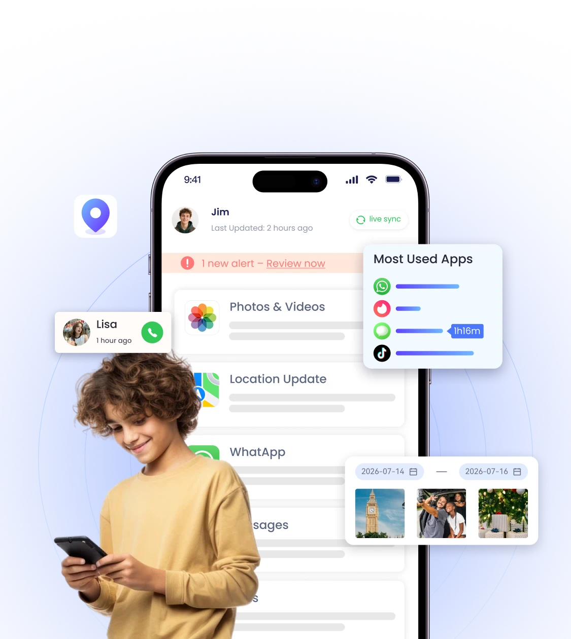 phone monitoring preview
