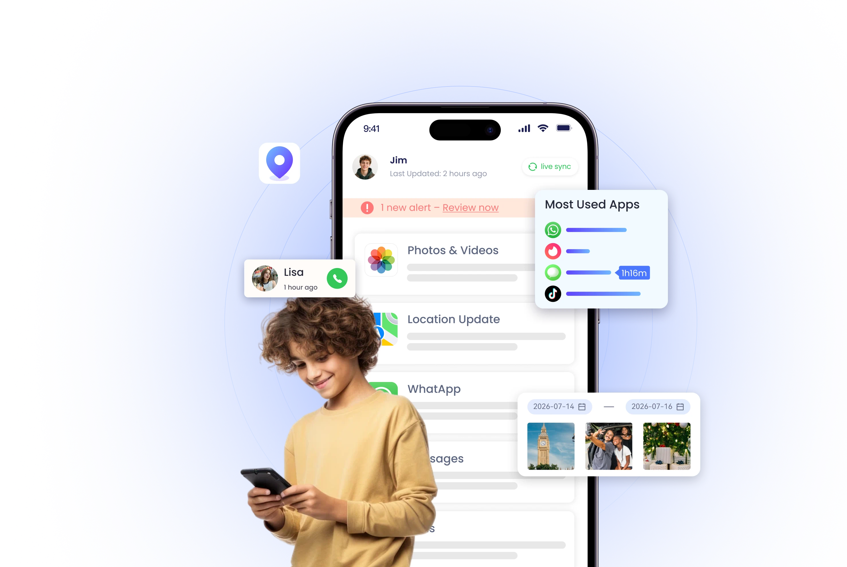 phone monitoring preview